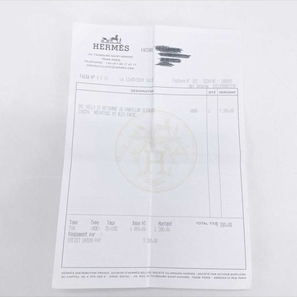 Hermes - Kelly 28 in Encru Blue.  BNIB - Picture 11 of 11